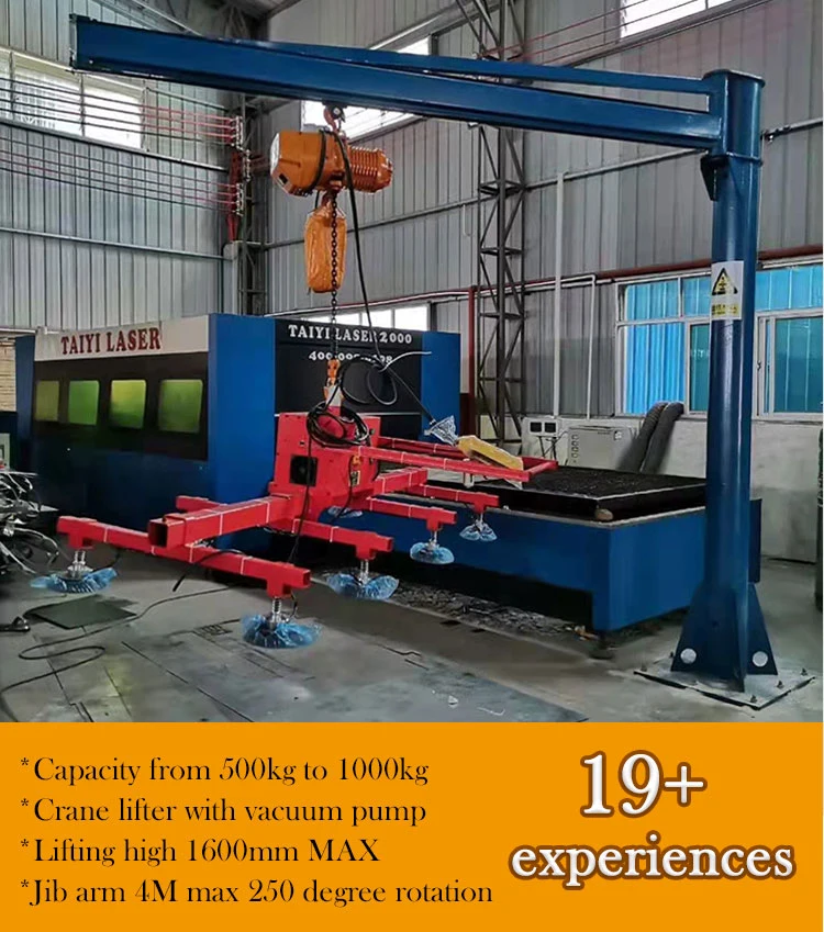 Steel Plate Lifter Rotating Arm Jib Crane Electric Hoist Cantilever Crane Jib Cranes