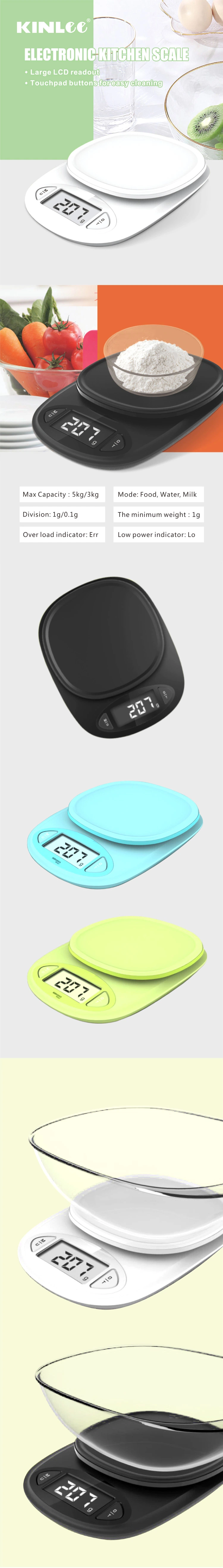 Ek25 Household Multifunction 5kg 3kg Electronic Smart Weighing Digital Kitchen Food Weight Scales